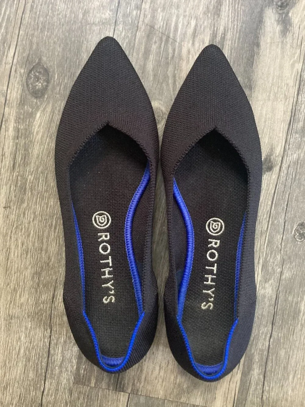 Rothy's The Point Flat in Black size 9.5